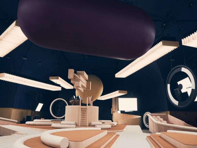 Vue du décor Chanel Haute Couture 2022
