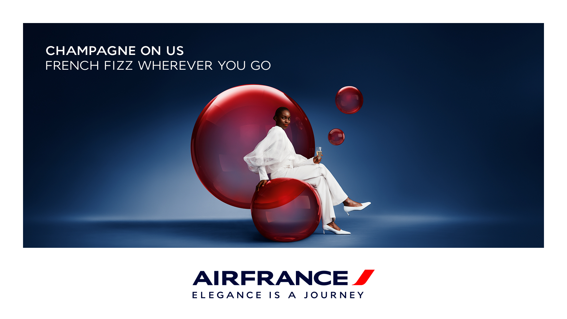 Red-bubble composition in the Air France campaign