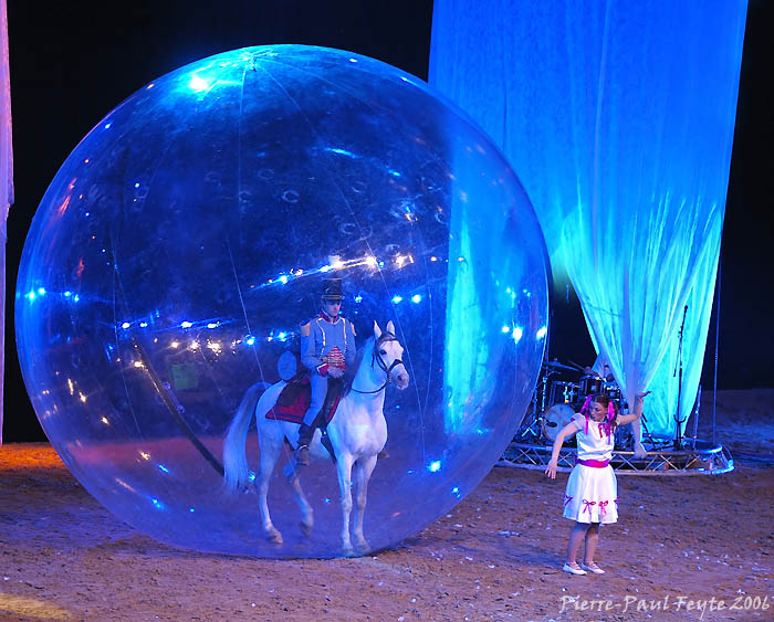 cheval dans une bulle